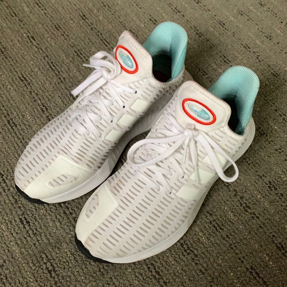 Adidas Climacool white & blue shoes